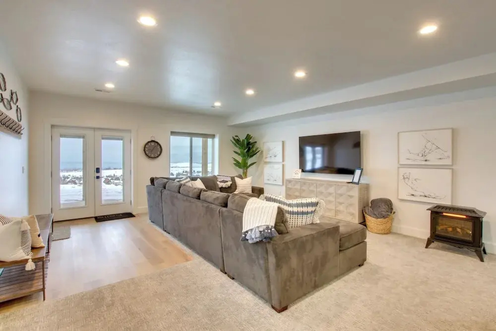 Pool Access & Lake Views: Modern Garden City Home