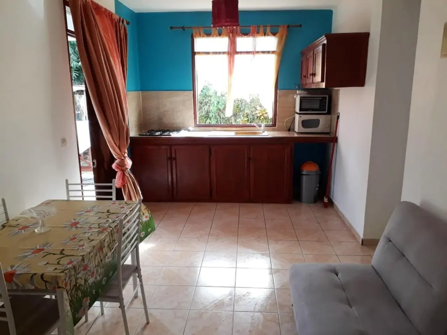 Studio in Baie Mahault, With Wonderful Mountain View, Enclosed Garden