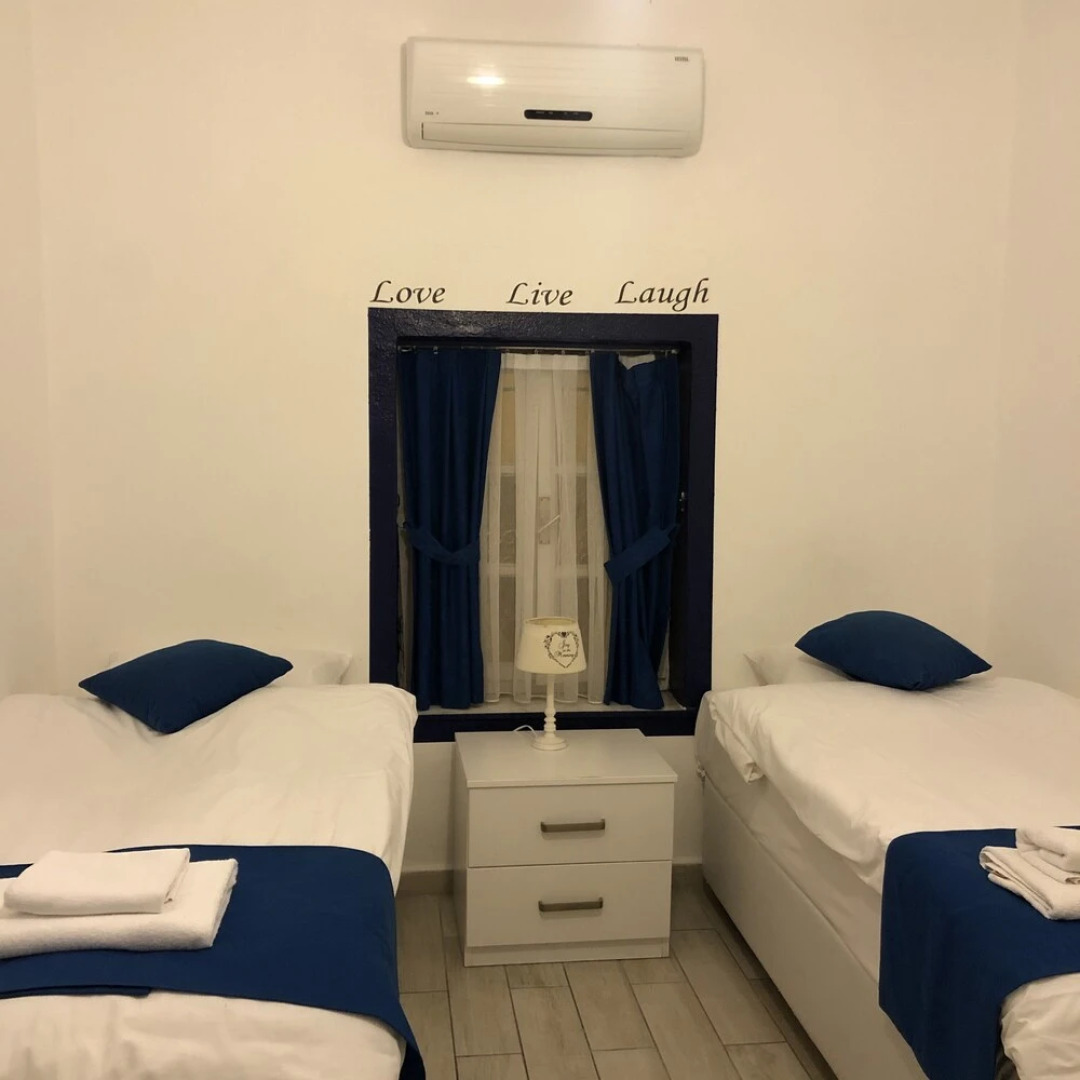 White and Blue Bodrum