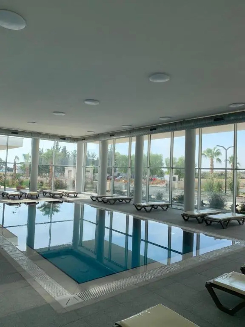 Stunning 2 plus 1 apartment for rent in ABELIA RESIDENCE at Bogaz with beautiful sea and mountains views