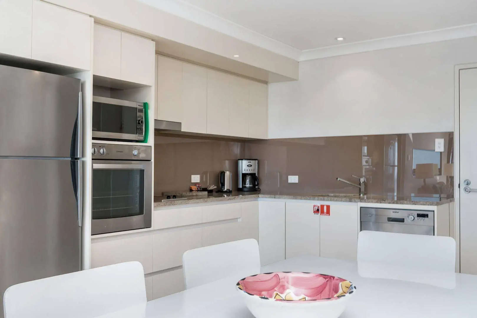 Bayview Beachfront Apartments, in town right on the beach