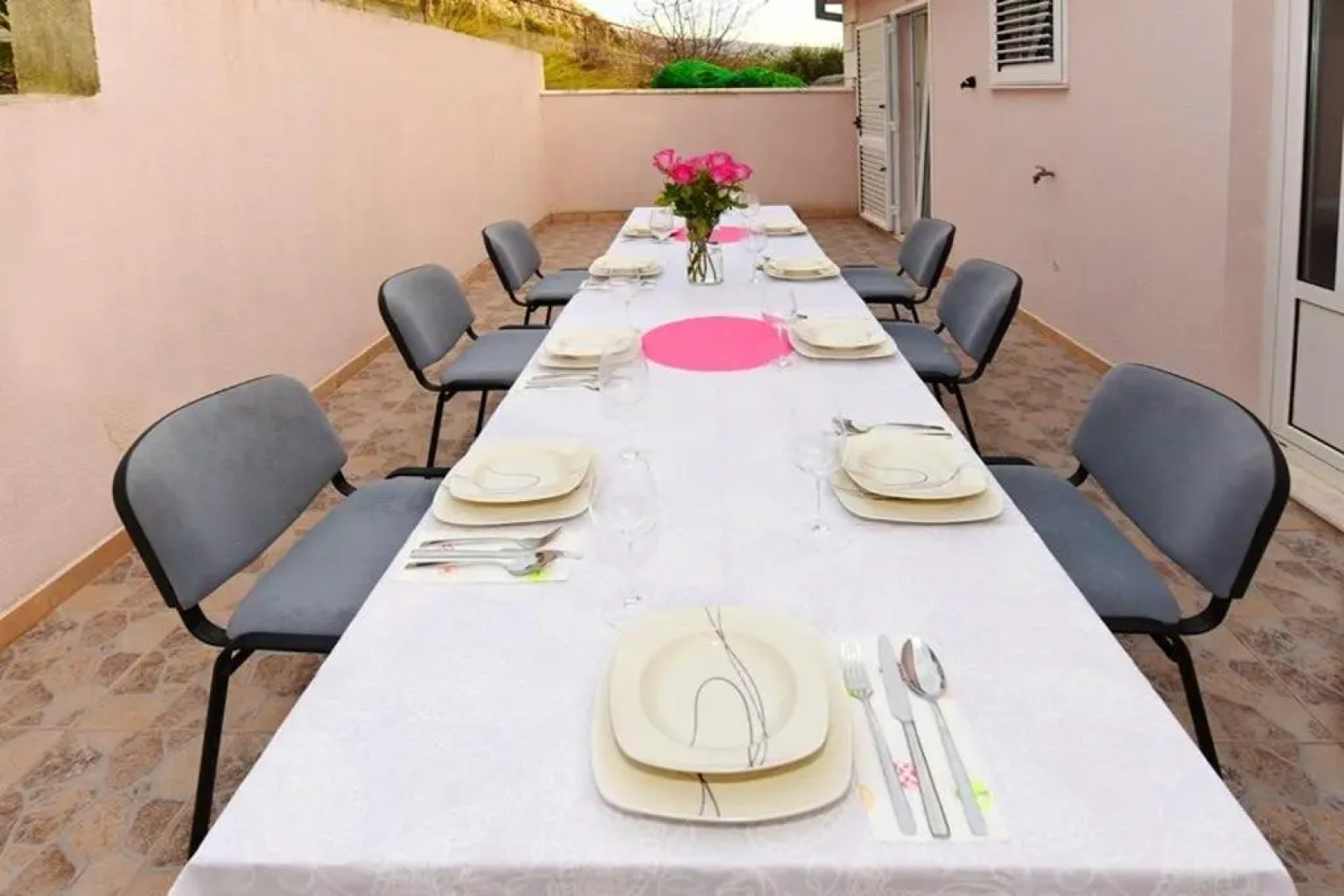 Villa with 4 bedrooms in Solin with wonderful sea view private pool enclosed garden 5 km from the beach