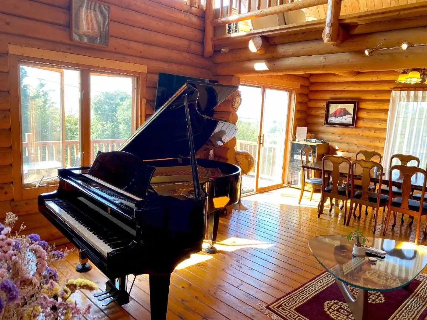 A Private Log House with Mt Fuji View & Piano - "Thangtong House Japan"