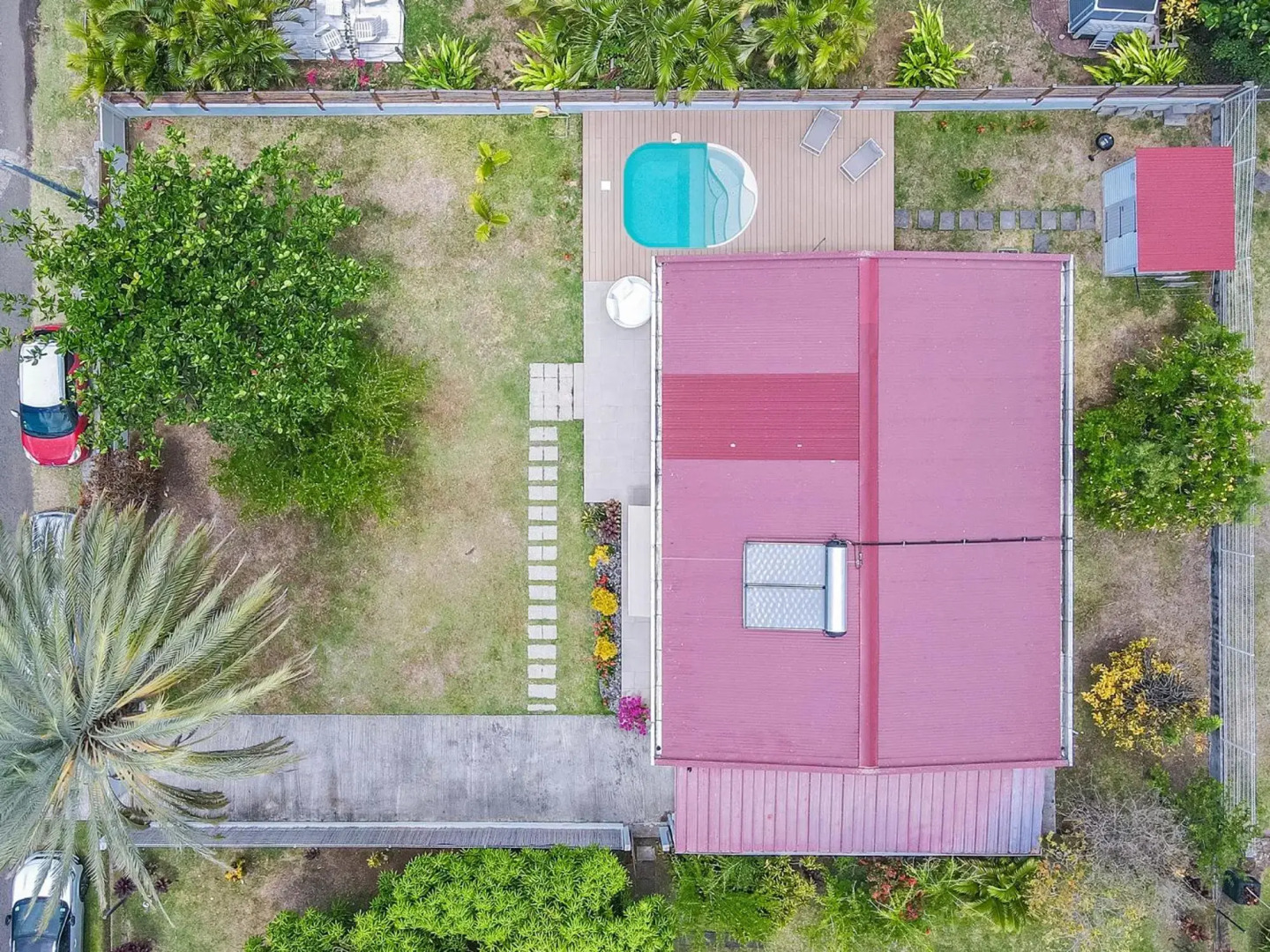 Villa Bel'Amandier : 3ch, bac à punch à 2min à pied de la plage