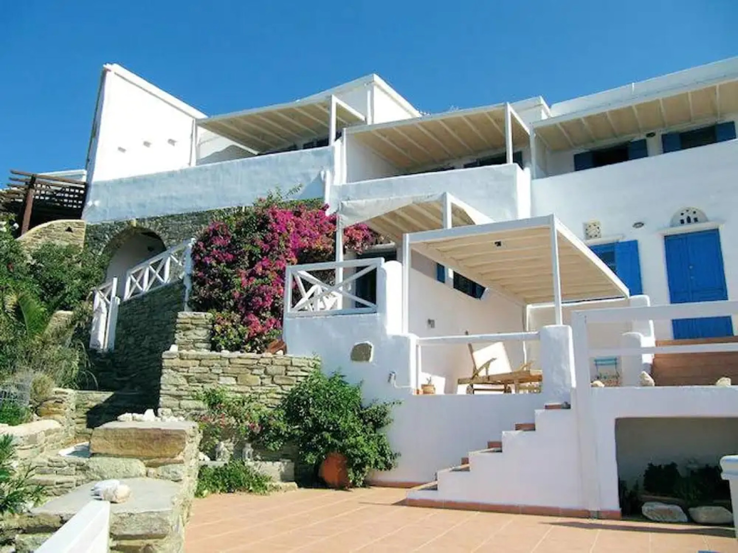 Apartment With one Bedroom in Ormos Kardianis, With Wonderful sea View, Furnished Terrace and Wifi - Near the Beach