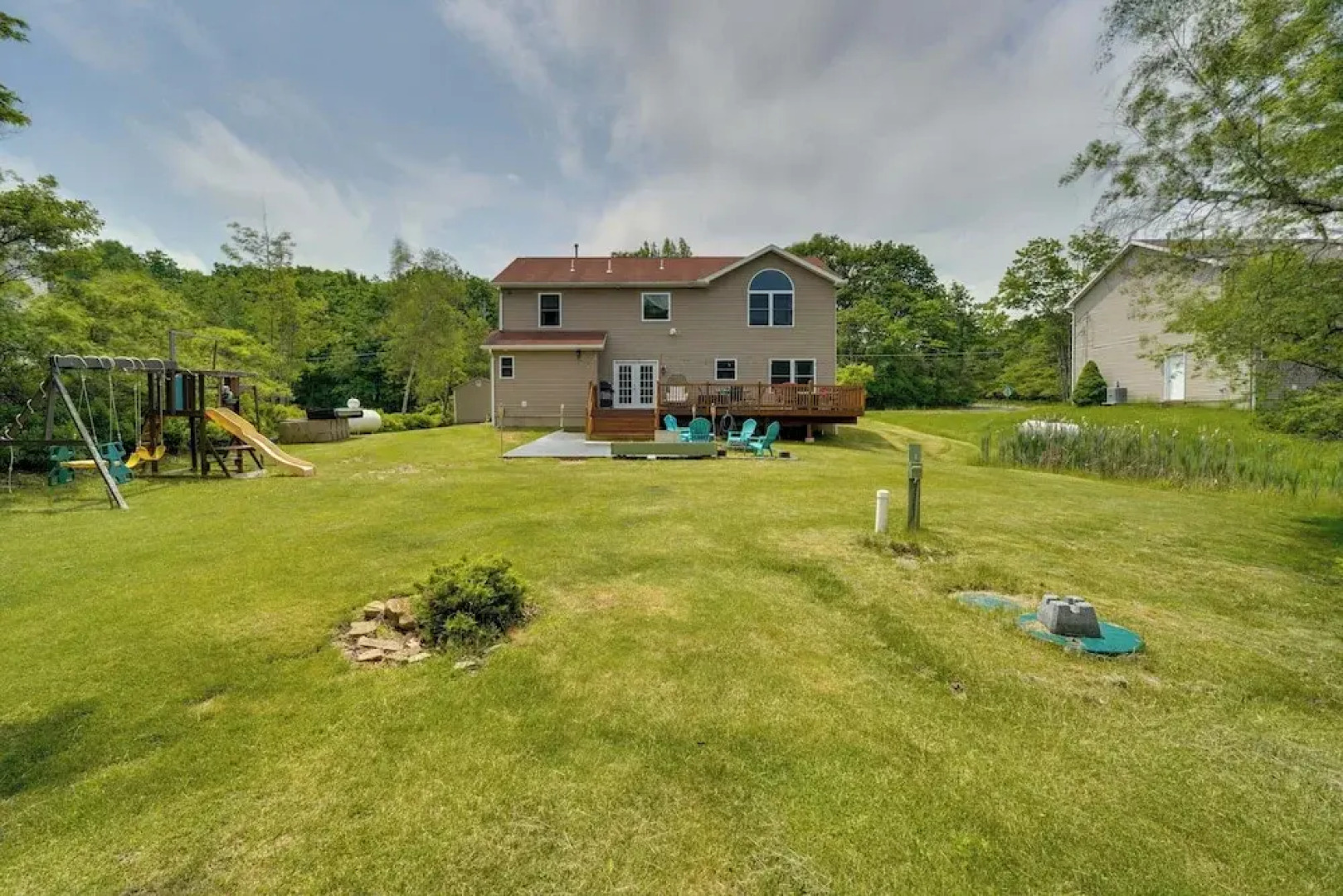 1 Mi to Lakes: Family Pocono Home w/ Fire Pits!