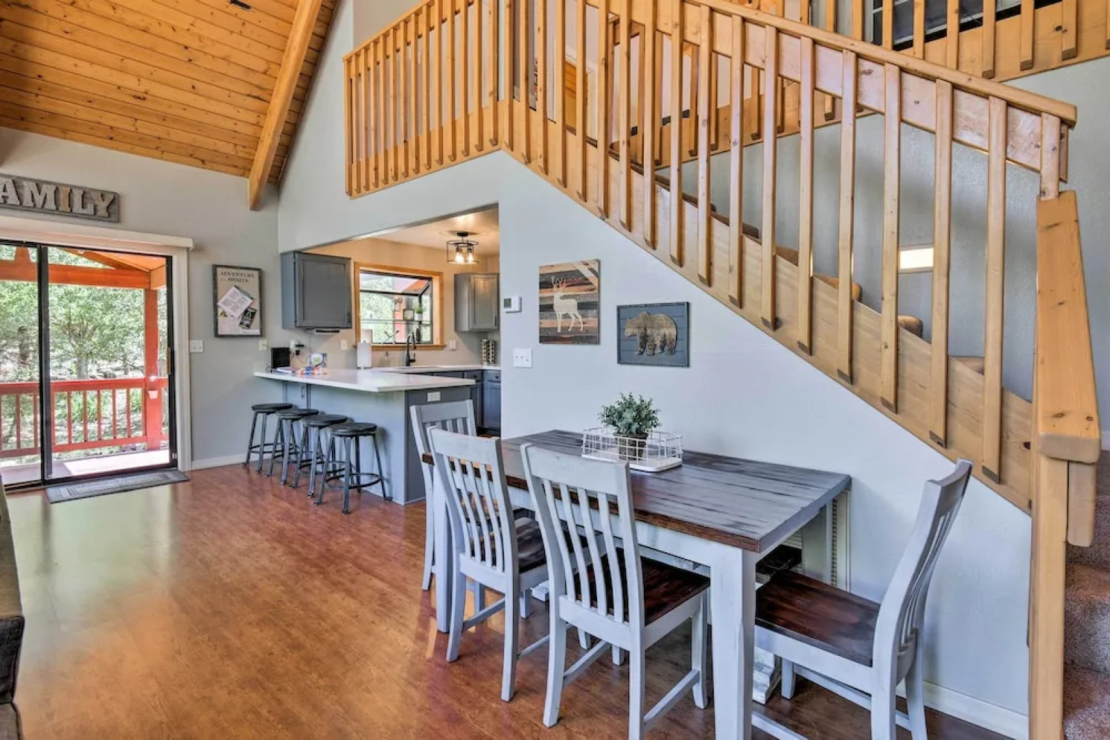 Fire Pit & Furnished Deck: Modern Munds Park Cabin