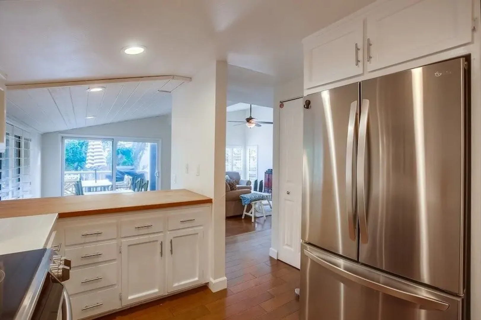 Beachfront Townhome in Solana Beach features Private Den SS166 by RedAwning