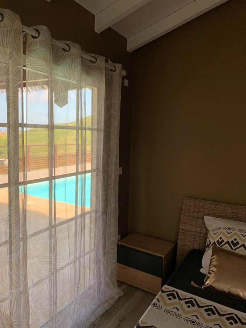 Villa de 4 chambres avec vue sur la mer piscine privee et jacuzzi a Le Marin a 3 km de la plage