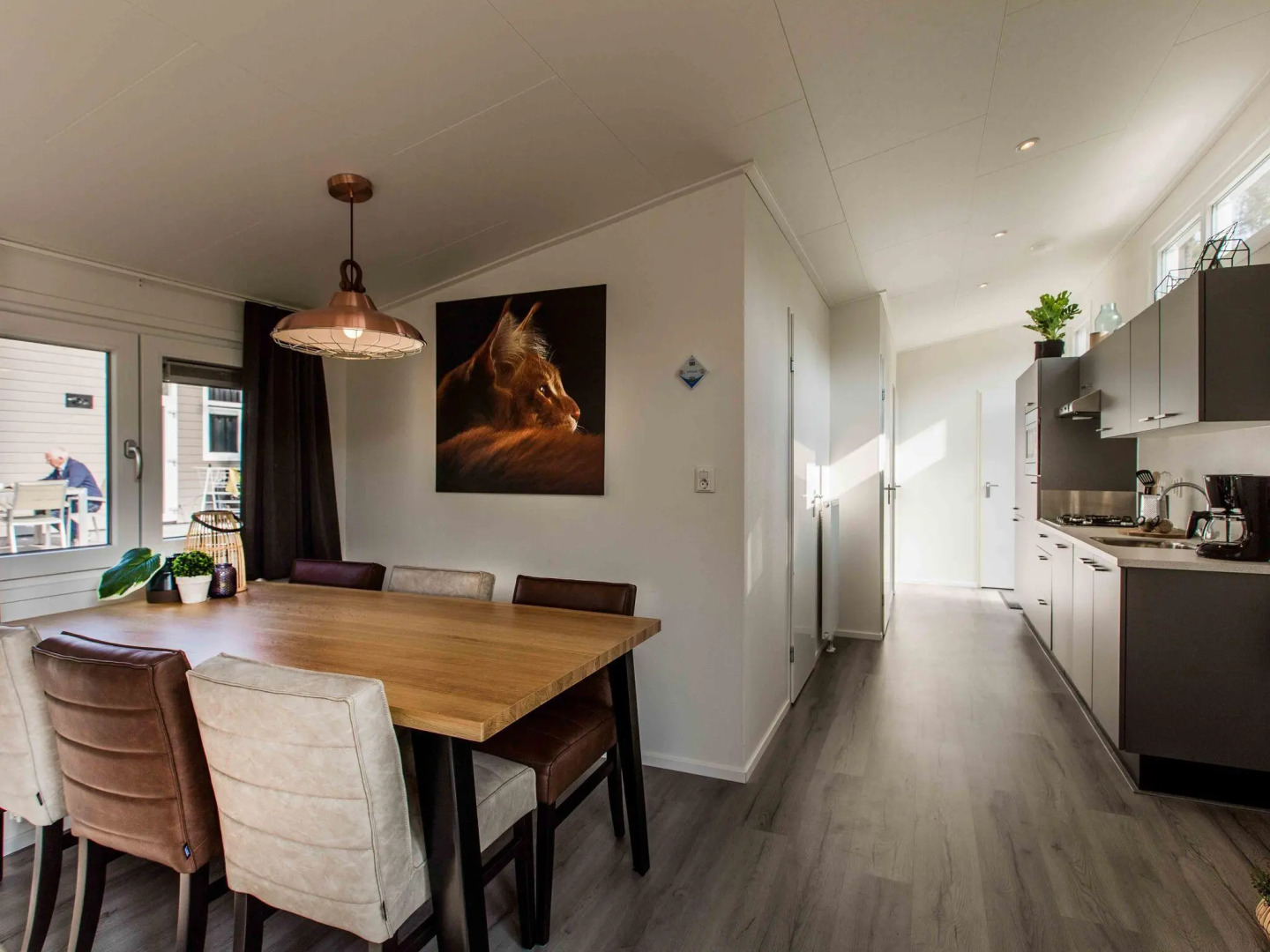 Modern chalet with a dishwasher, located in Park De Veluwe