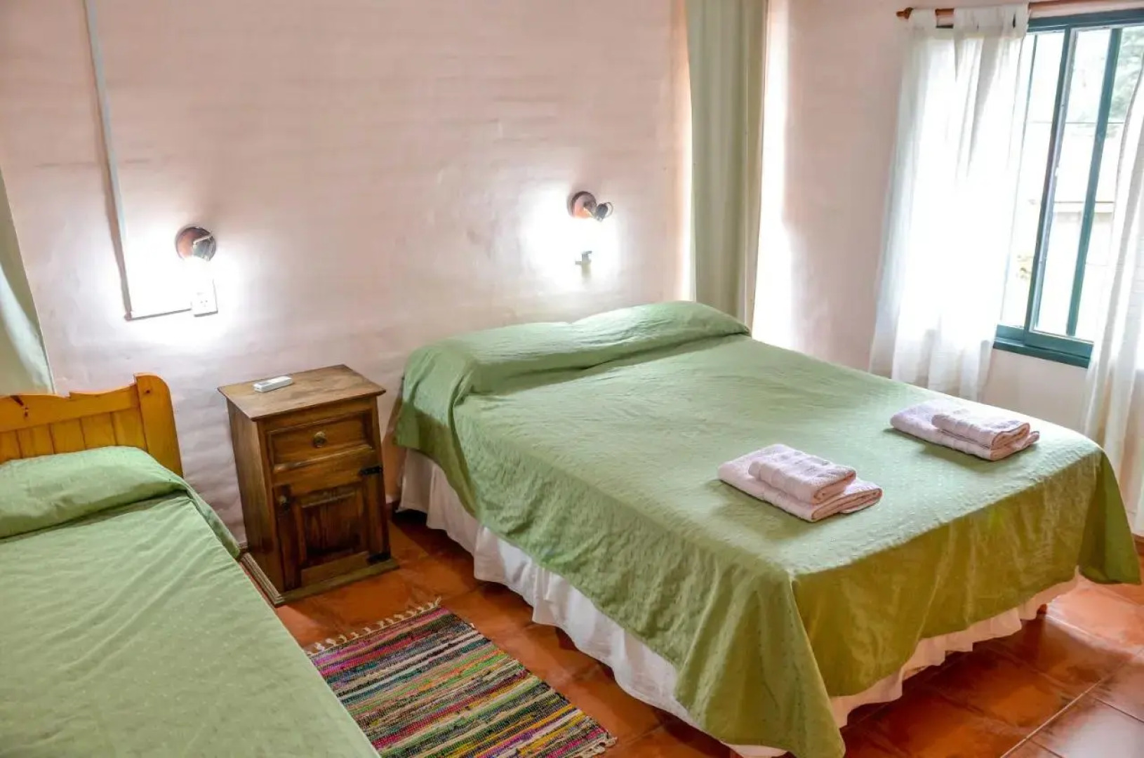 Cabañas Verde y Blanco