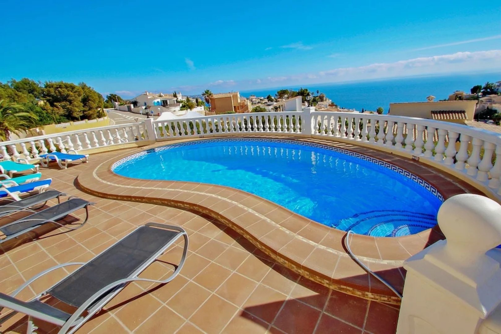 Jean - sea view villa with private pool in Benitachel