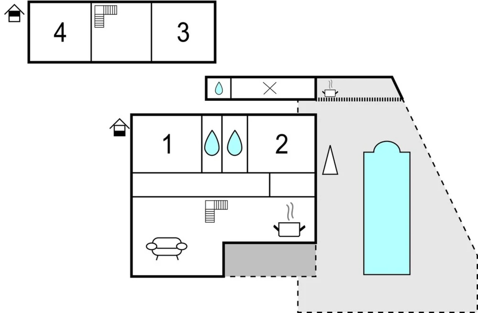 Beautiful Home in Kastel Stafilic With Wifi and 4 Bedrooms