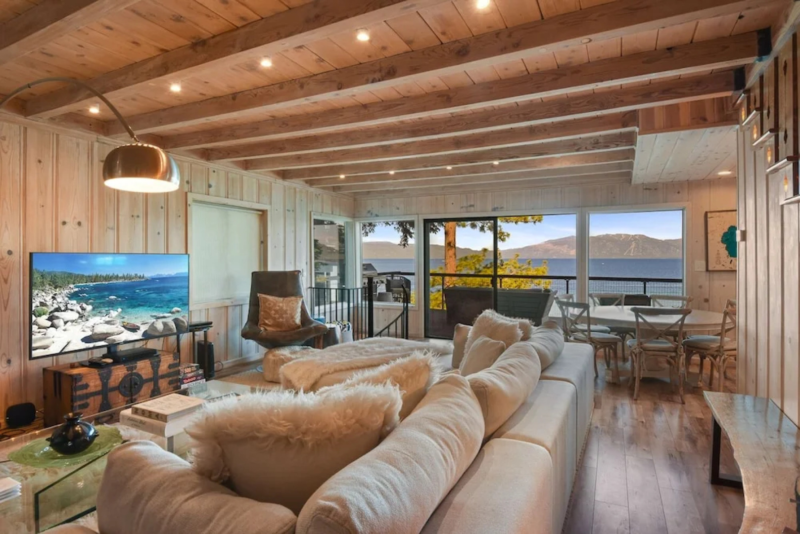 Mesmerizing Meeks Bay Outdoor Waterfront Deck