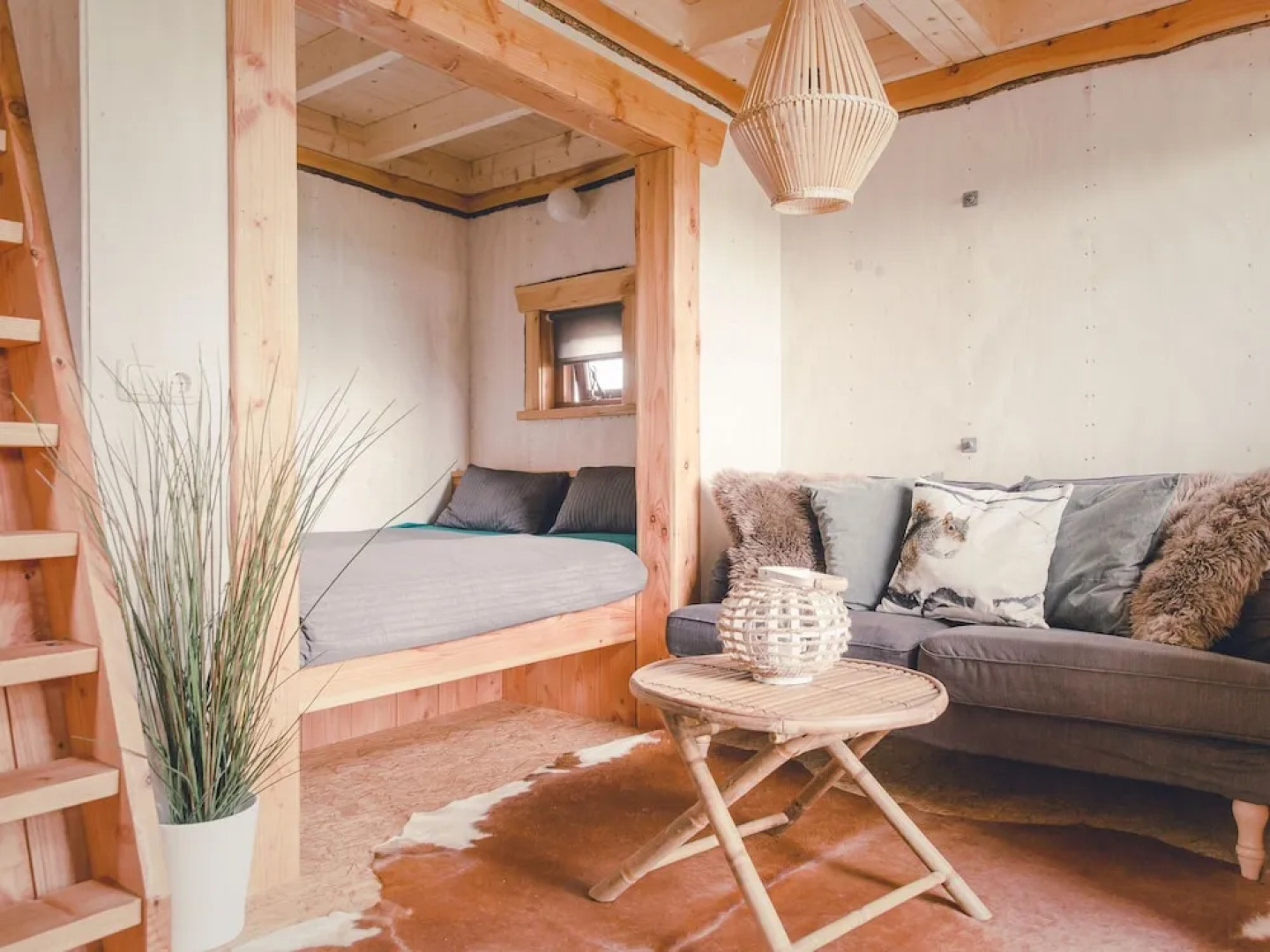 Beautiful Wooden Tree House With Terrace