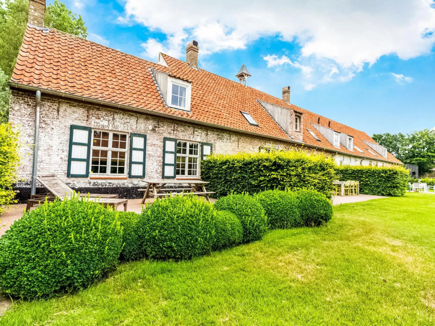 Historic Farmhouse Middle of Polder Landscape