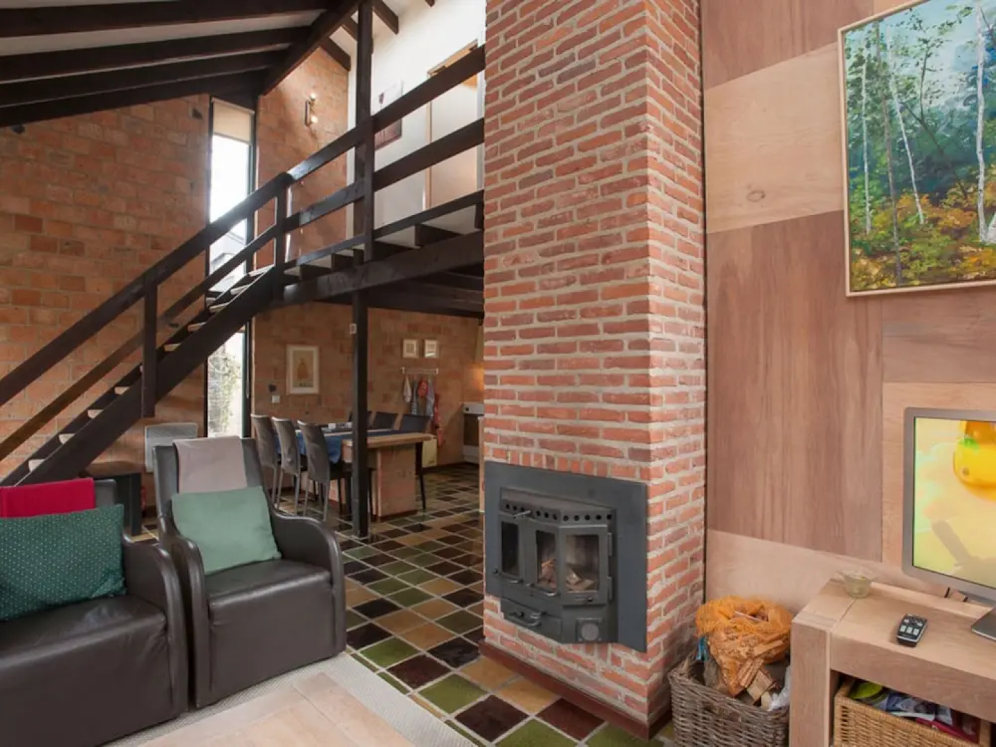 Tidy Holiday Home With Wood Burner in a Green Area