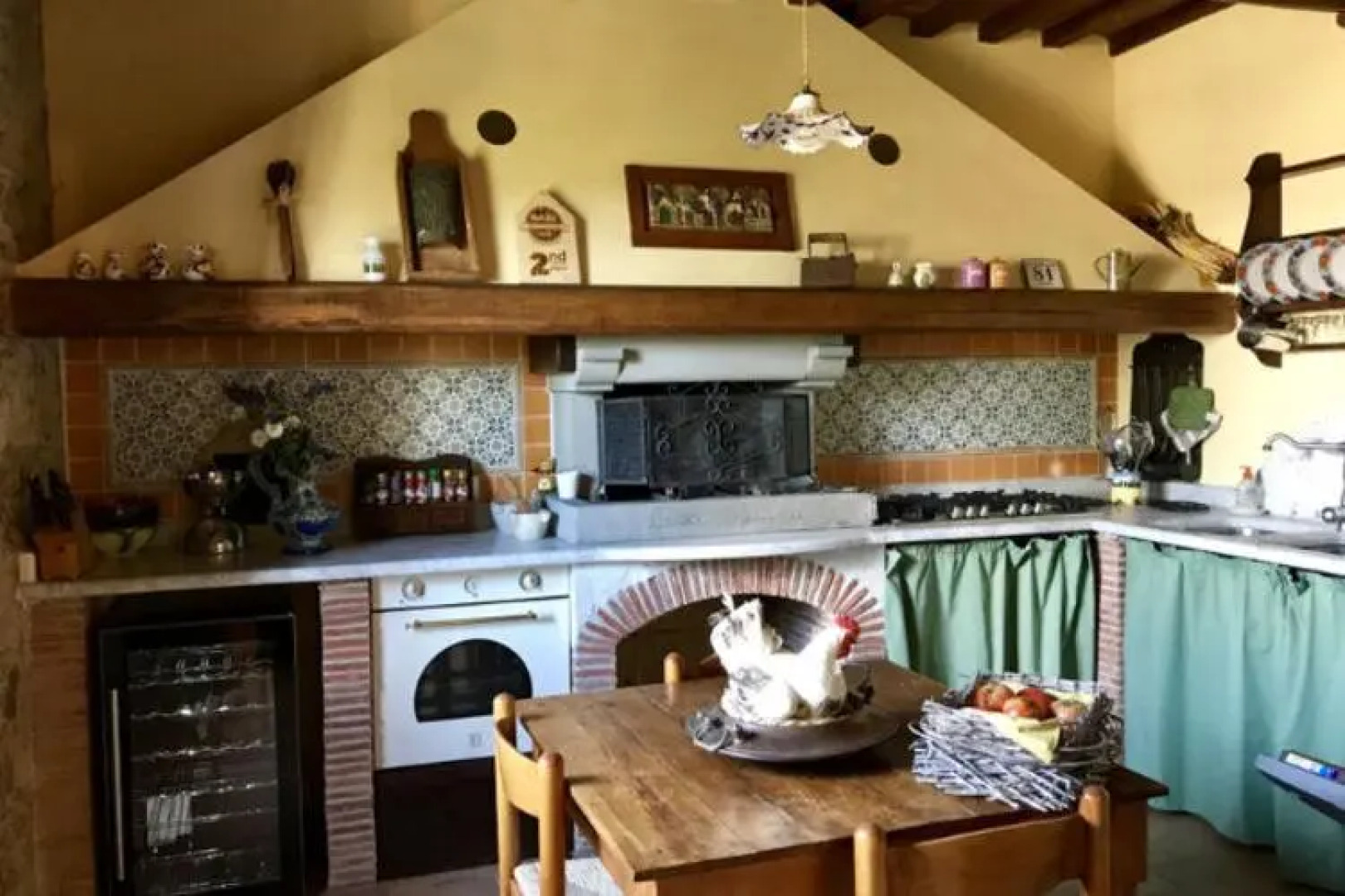 A nice rural house surrounded by hills and fields