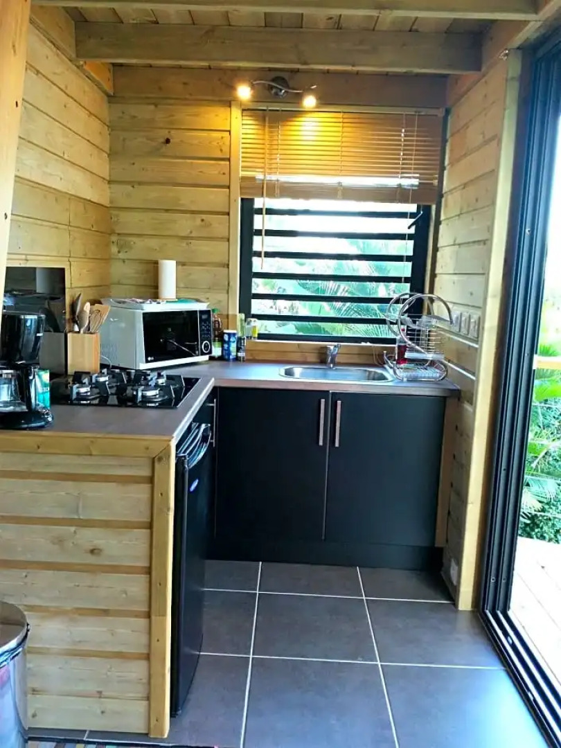 Lounge des hauts 3 maisons à L'étang-Salé sans vis à vis avec vue panoramique Océan et Montagne