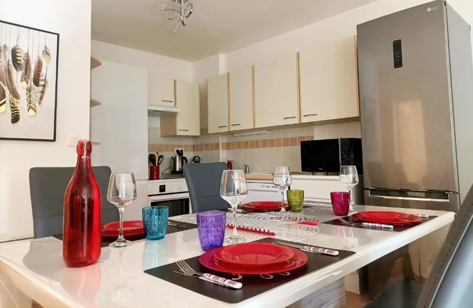 Superbe T3 pour 6 personnes, terrasse et parking, 600 m plage 6CPBATB