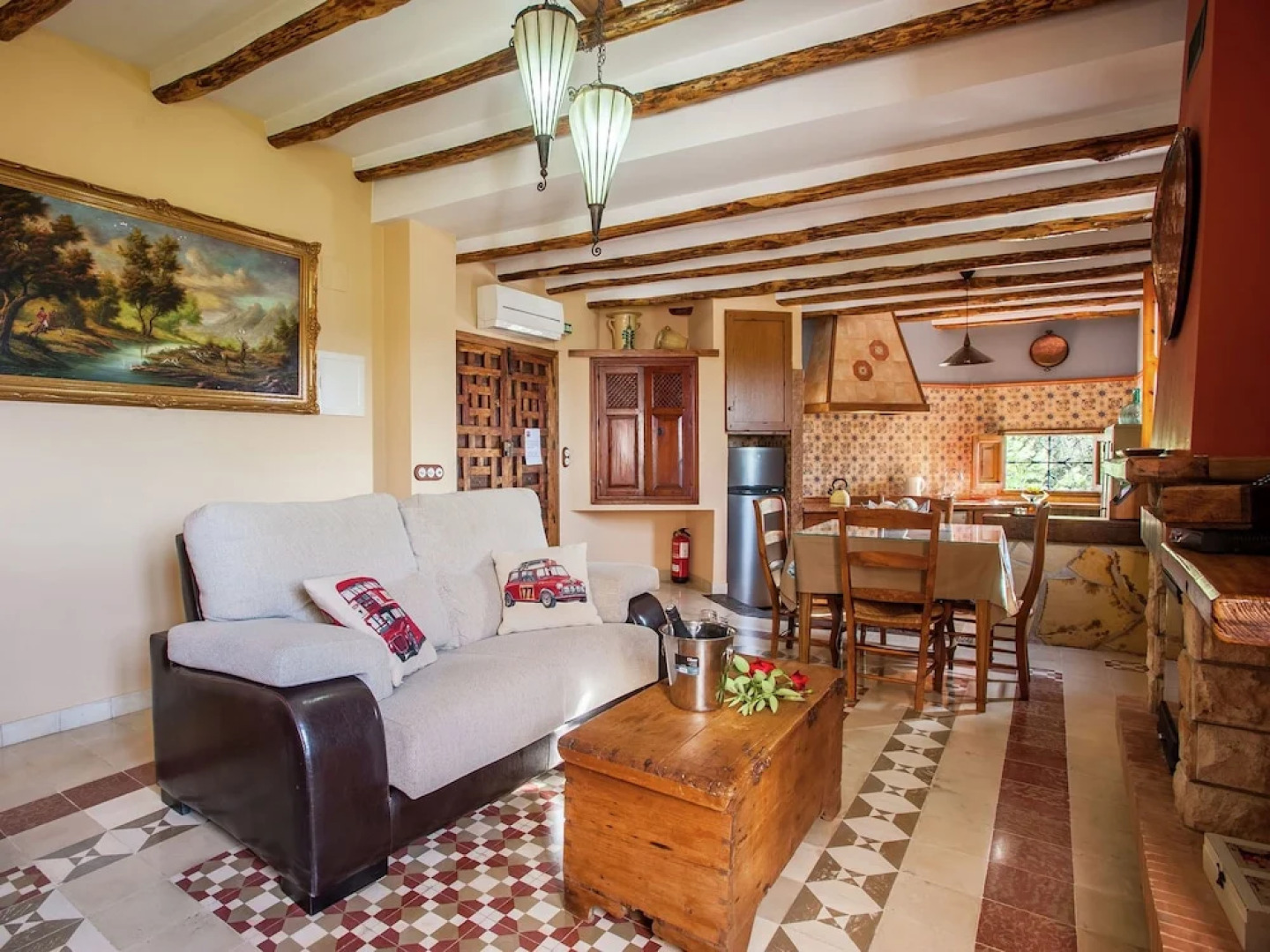 Comfortable Mansion in Rute with Hot Tub