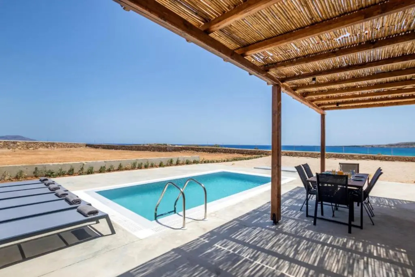 Cato Agro 1, Seafront Villa with Private Pool