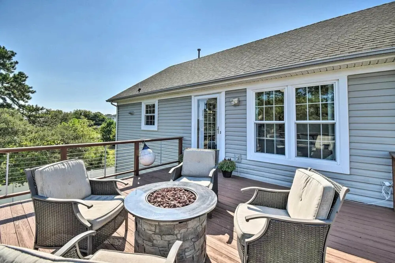 Sunny Norfolk Apartment w/ Deck + Fire Pit!