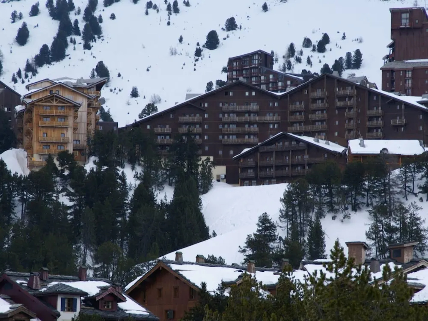 Rustic Apartment With a Fireplace and Wi-fi in Arc 2000
