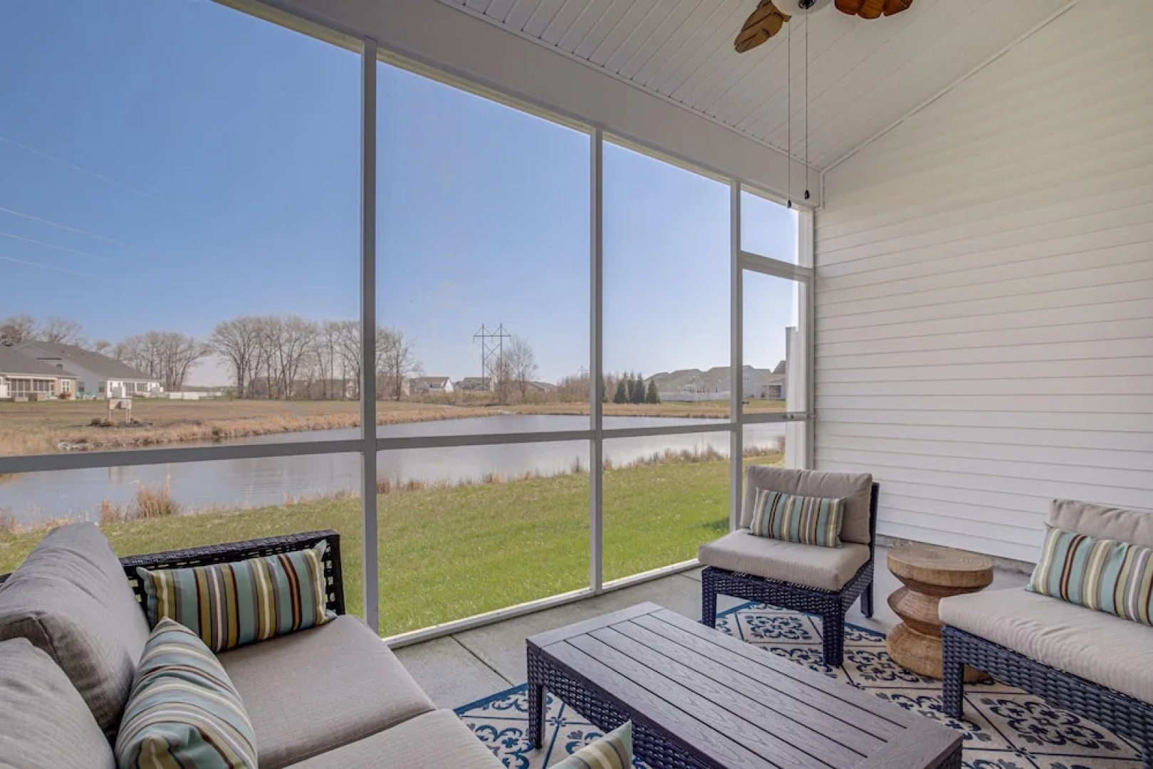 Screened Porch, Outdoor Shower: Millville Villa