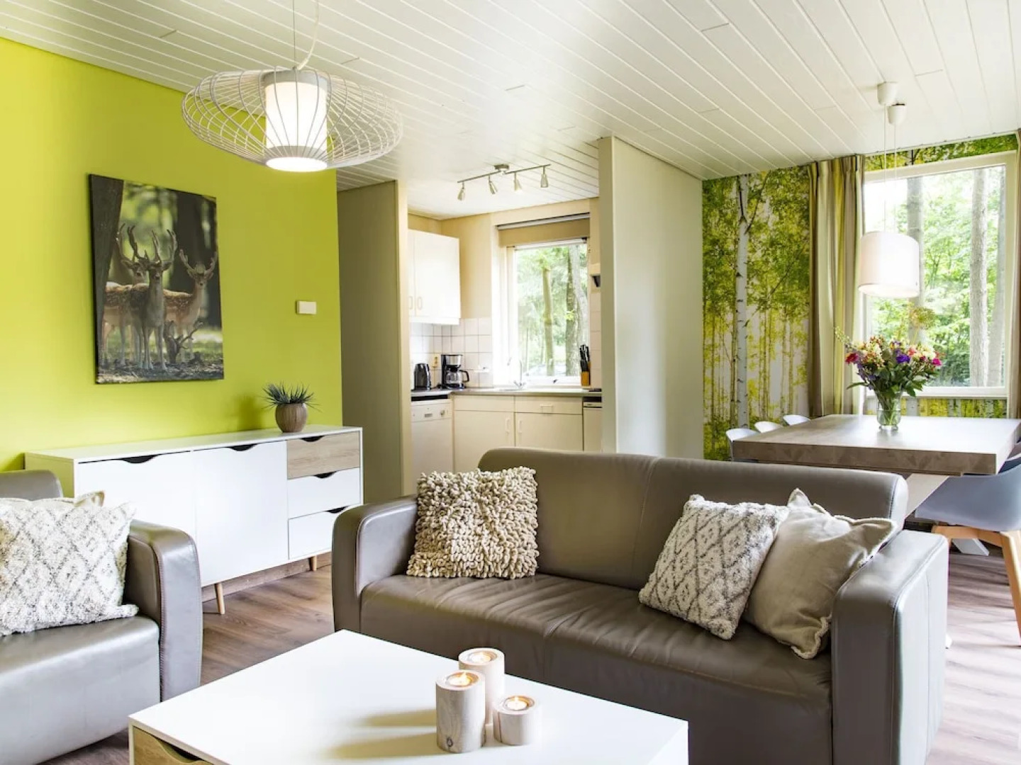 Garden-view Bungalow With a Fireplace, in the Veluwe