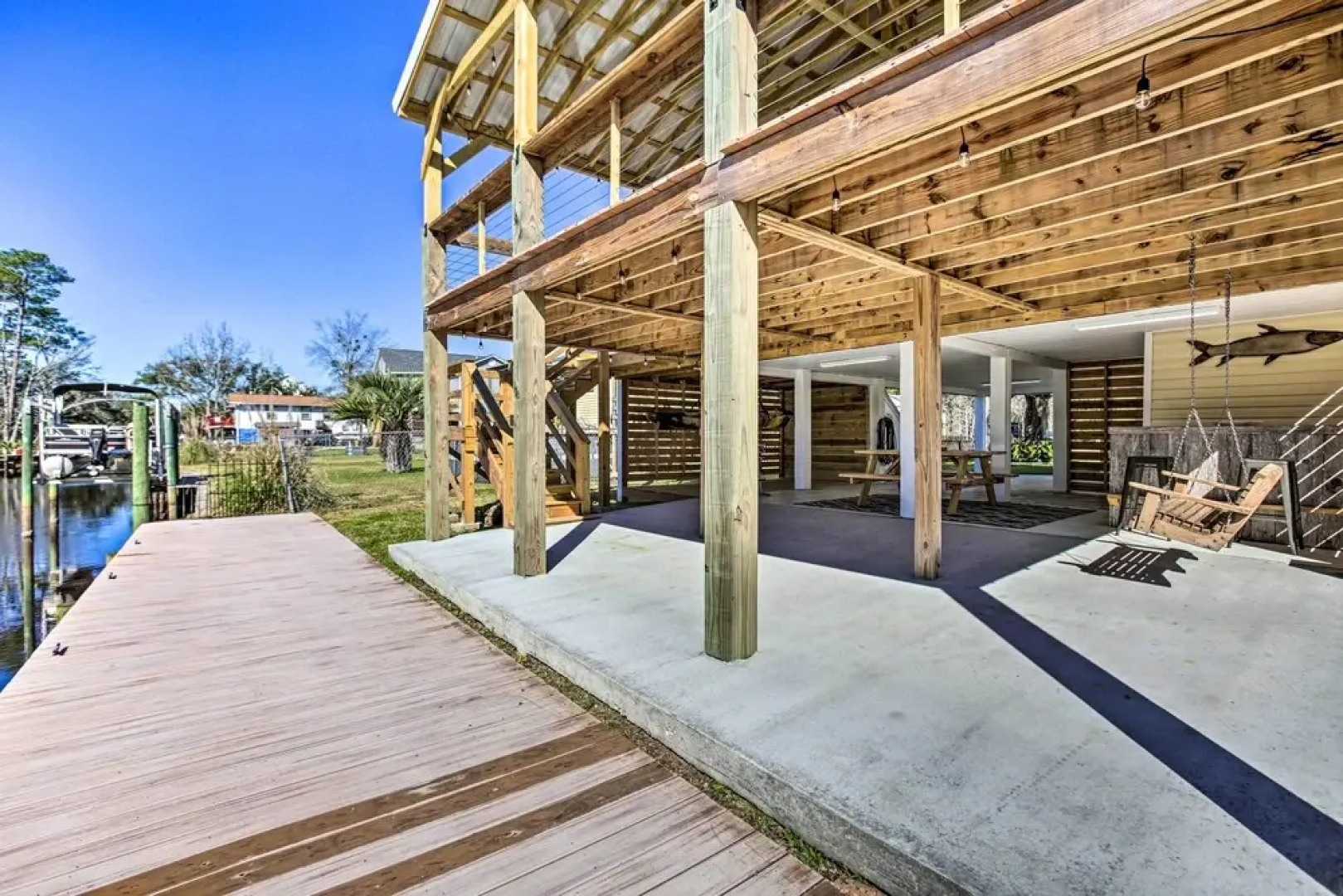 Waterfront Bay St Louis Oasis w/ Deck & Dock!