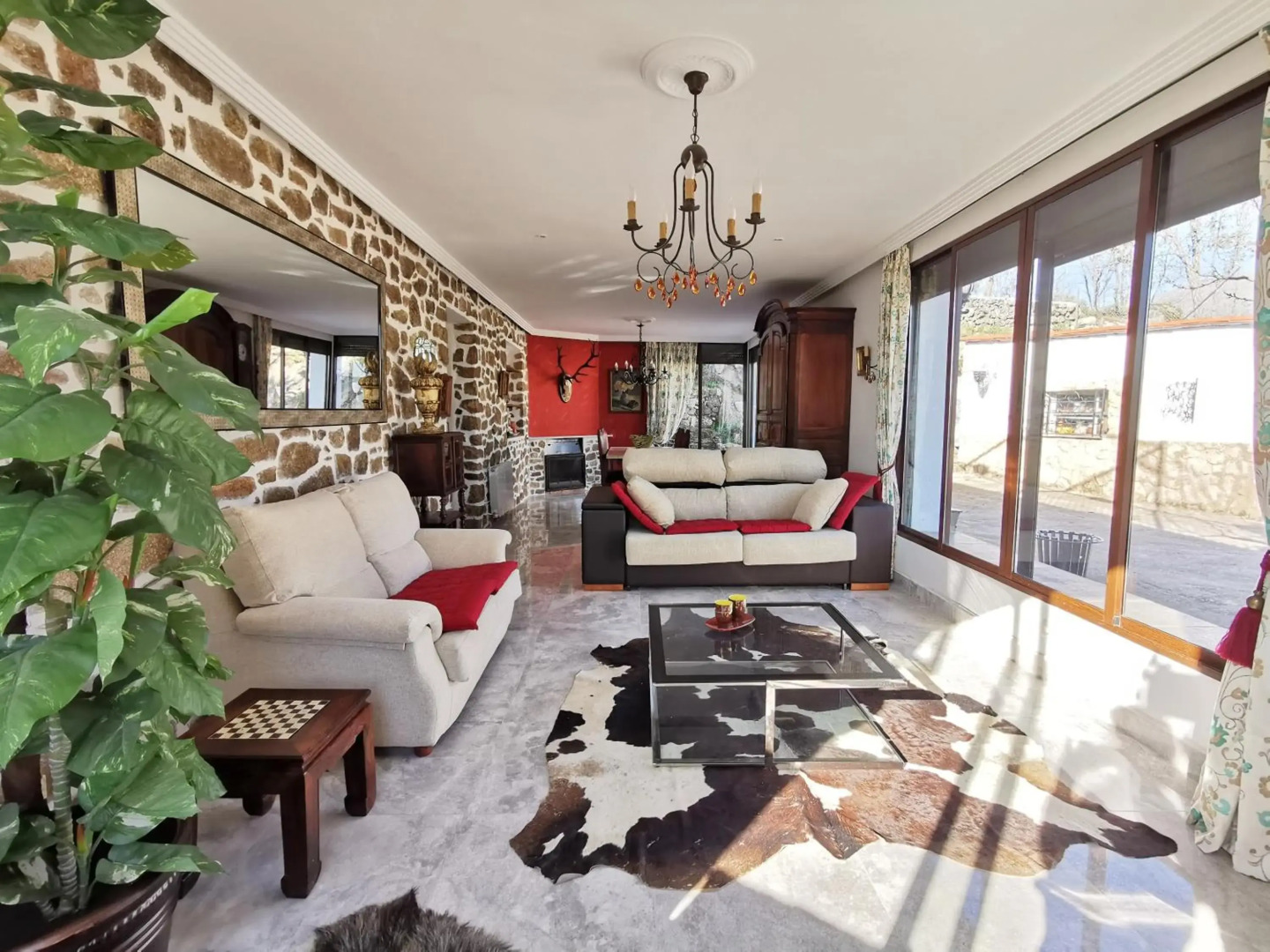 Aloja entero El Mirador de Acebo 4 estrellas piscina Sauna Spa