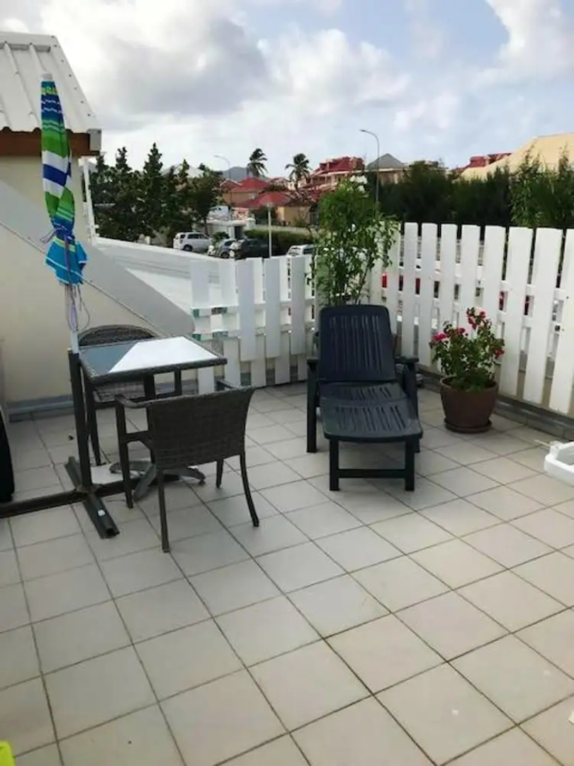 Studio in Sandy Ground, With Wonderful sea View, Pool Access, Enclosed Garden - 50 m From the Beach