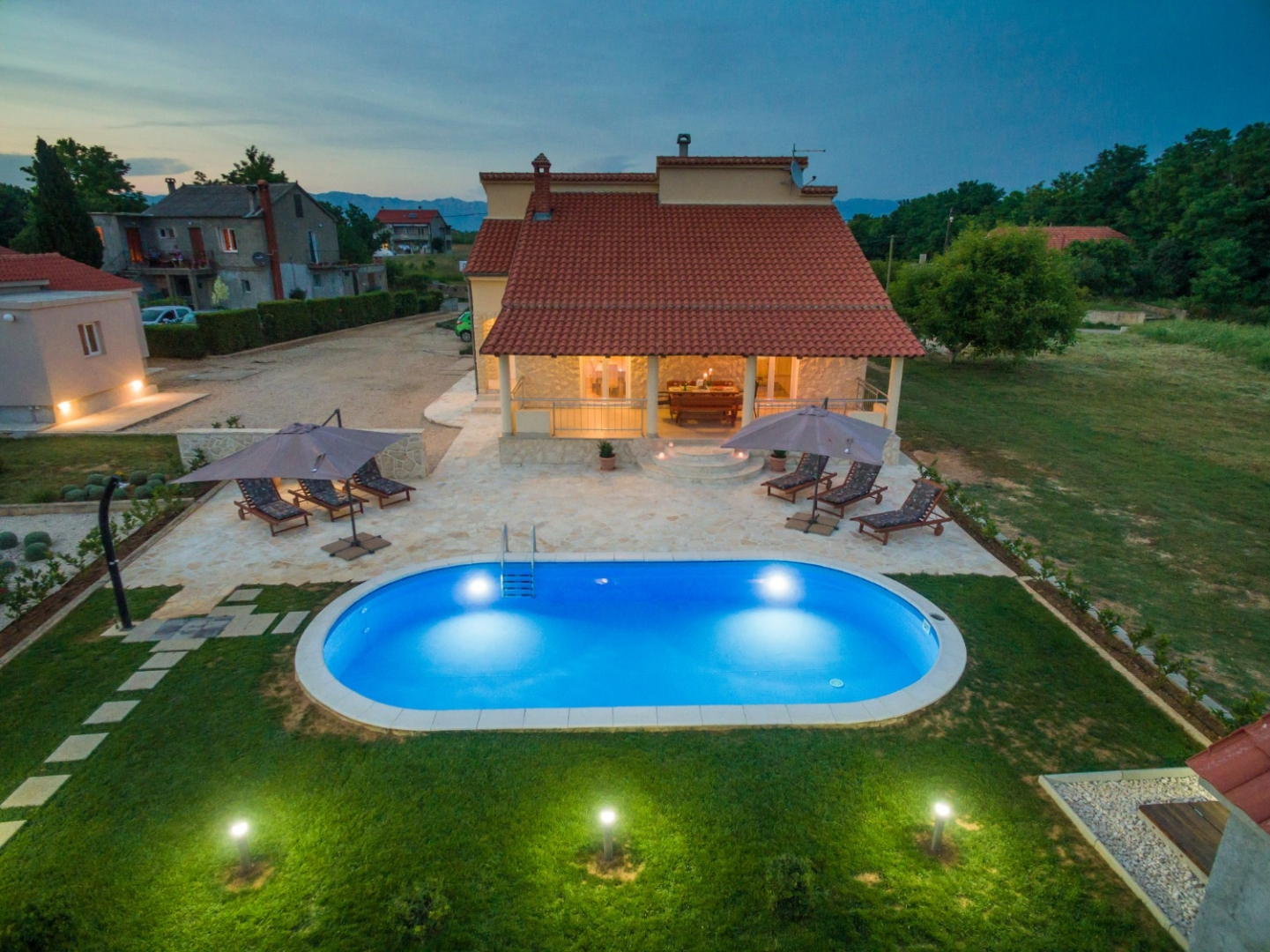 Holiday house Oasis Village Villa - heated pool : Privlaka, Zadar riviera