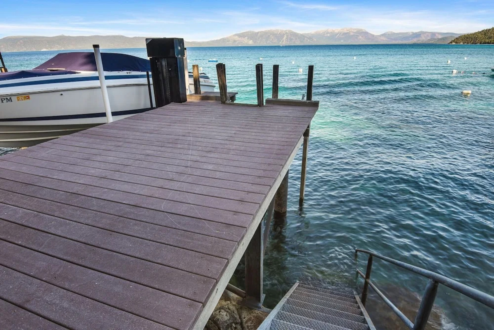 Mesmerizing Meeks Bay Outdoor Waterfront Deck