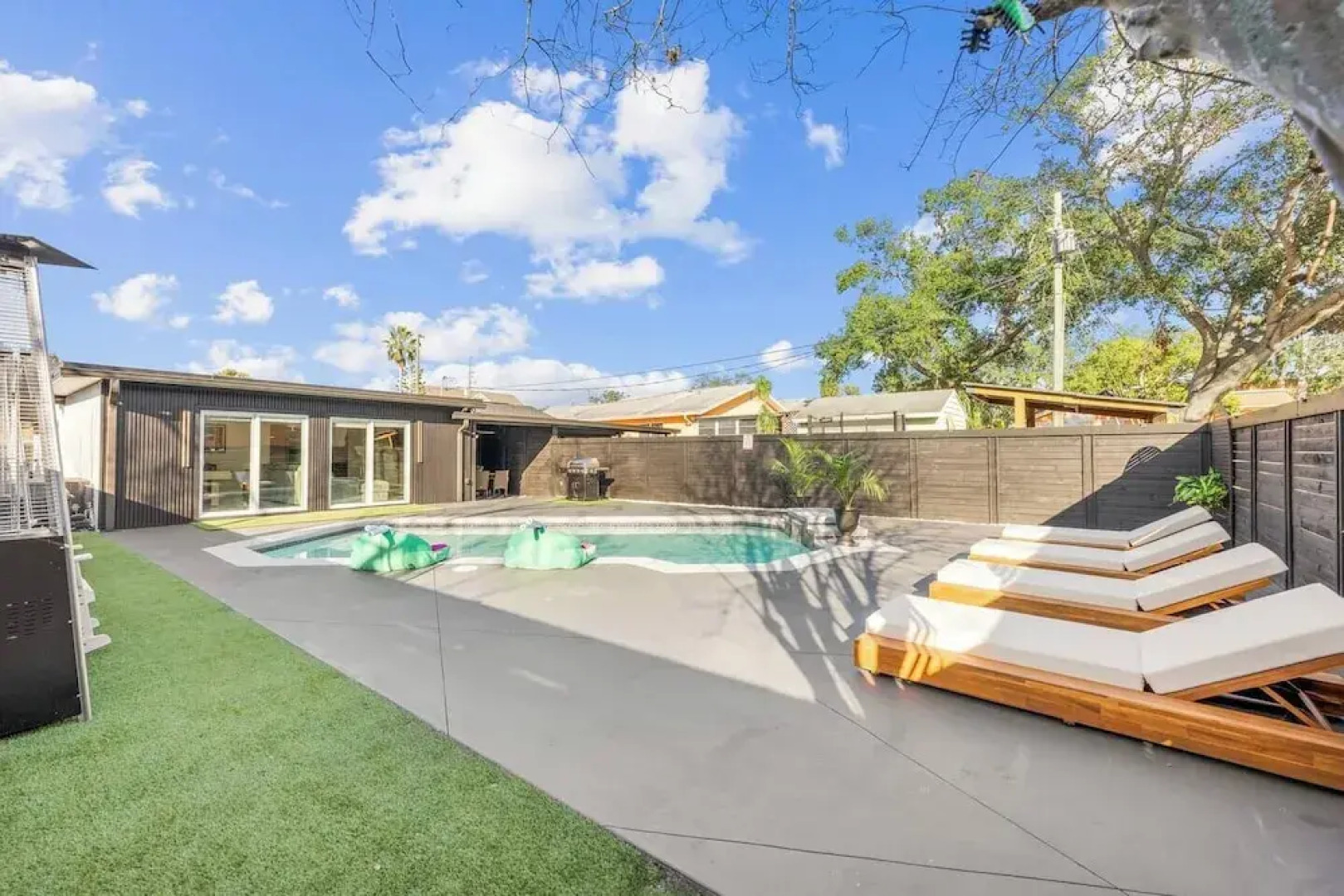 Luxury poolside paradise