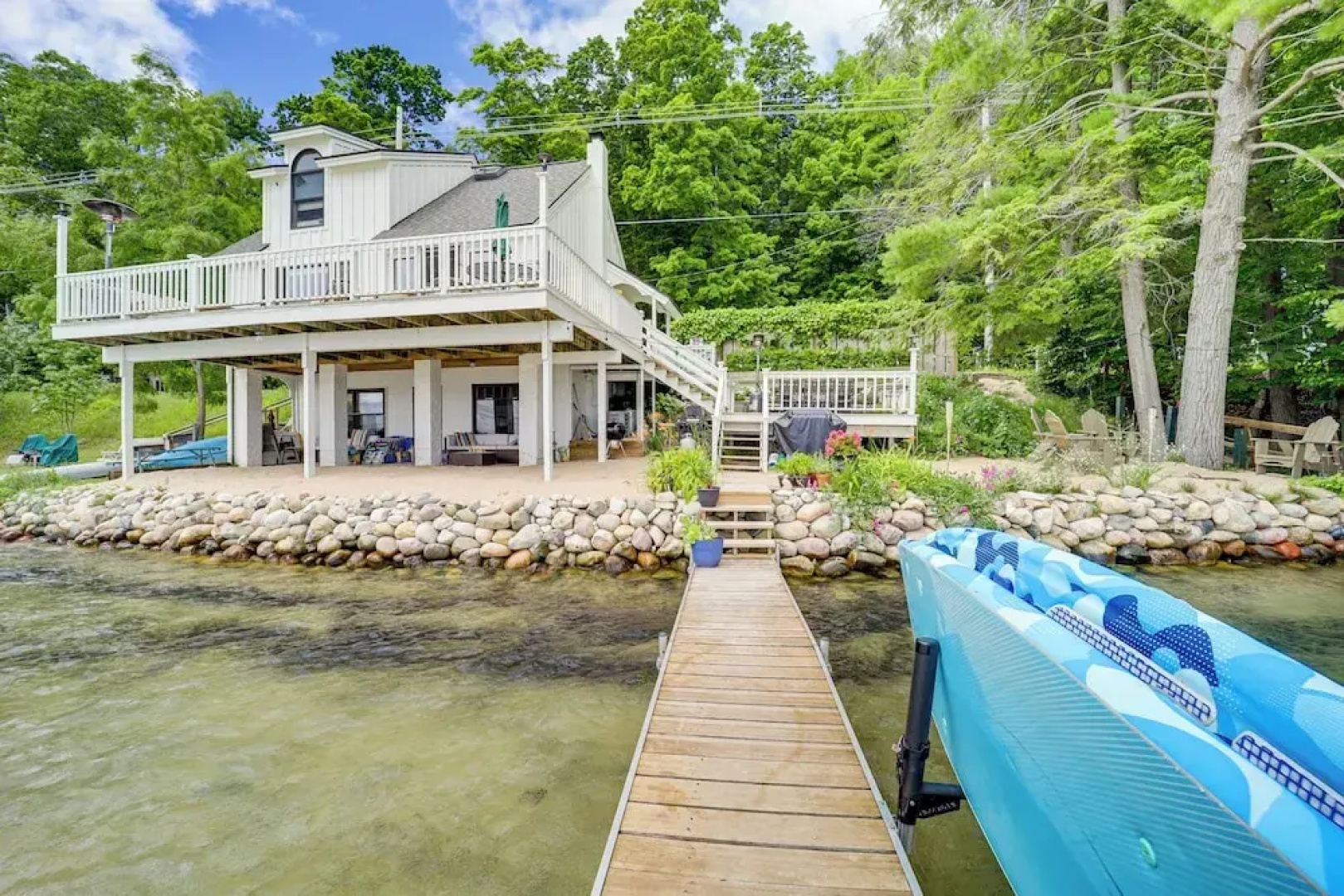 Updated Glen Arbor Cottage on Lake: Dock & Mooring