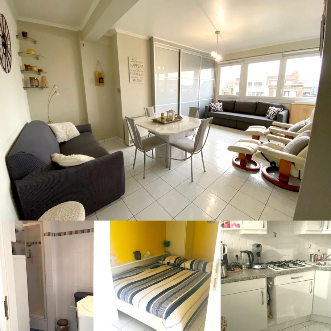 Apartment With one Bedroom in Blankenberge, With Wonderful City View and Wifi - Near the Beach