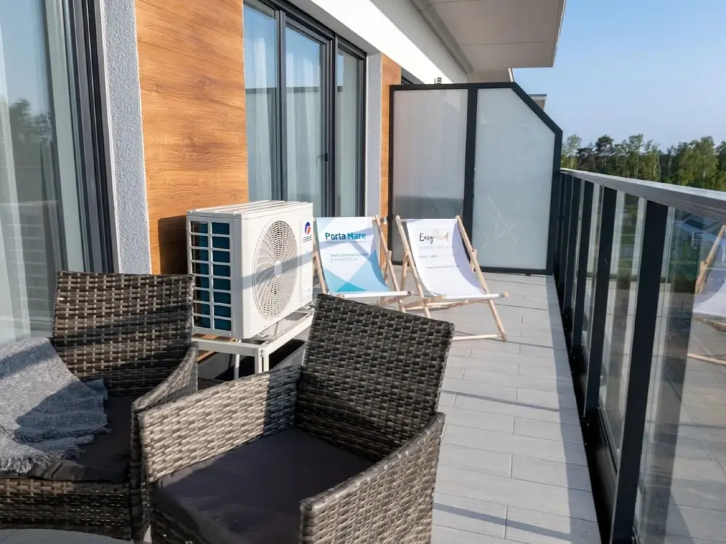 Apartment Overlooking the River, Sauna, Dziwnow