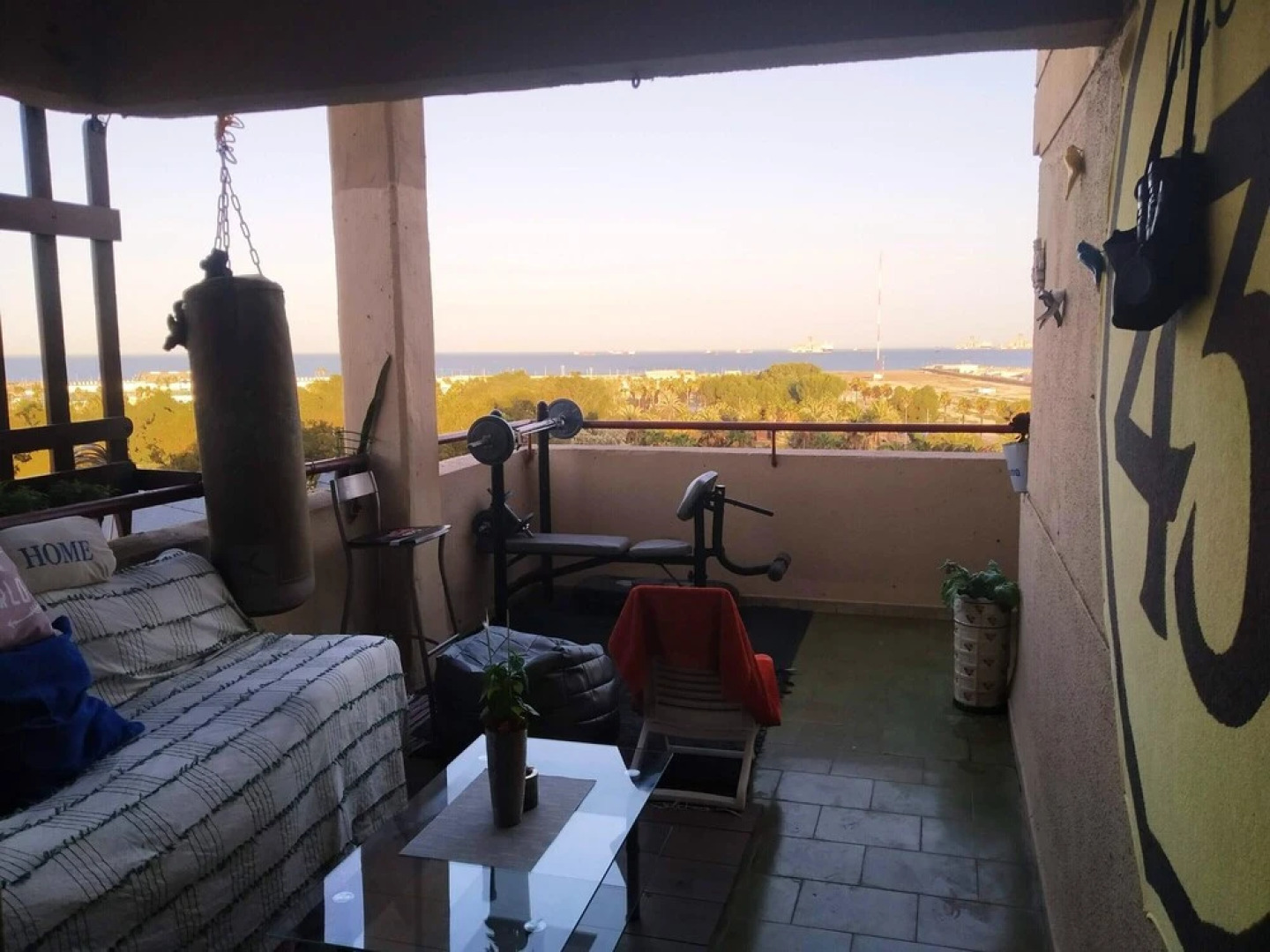 Apartment With 3 Bedrooms in La Línea de la Concepción, With Wonderful sea View, Furnished Balcony and Wifi Near the Beach