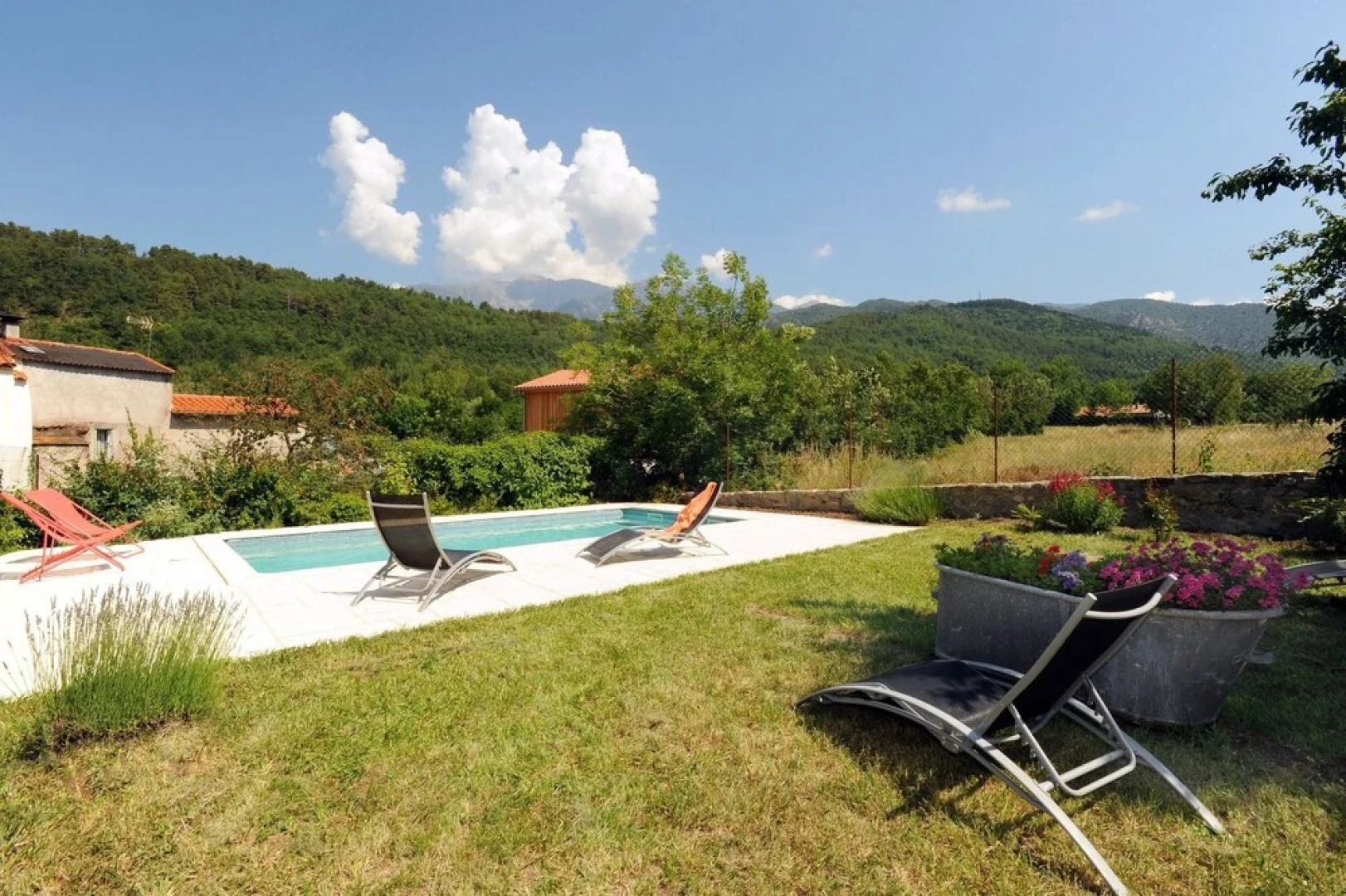 House With 2 Bedrooms in Fuilla, With Wonderful Mountain View, Pool Ac