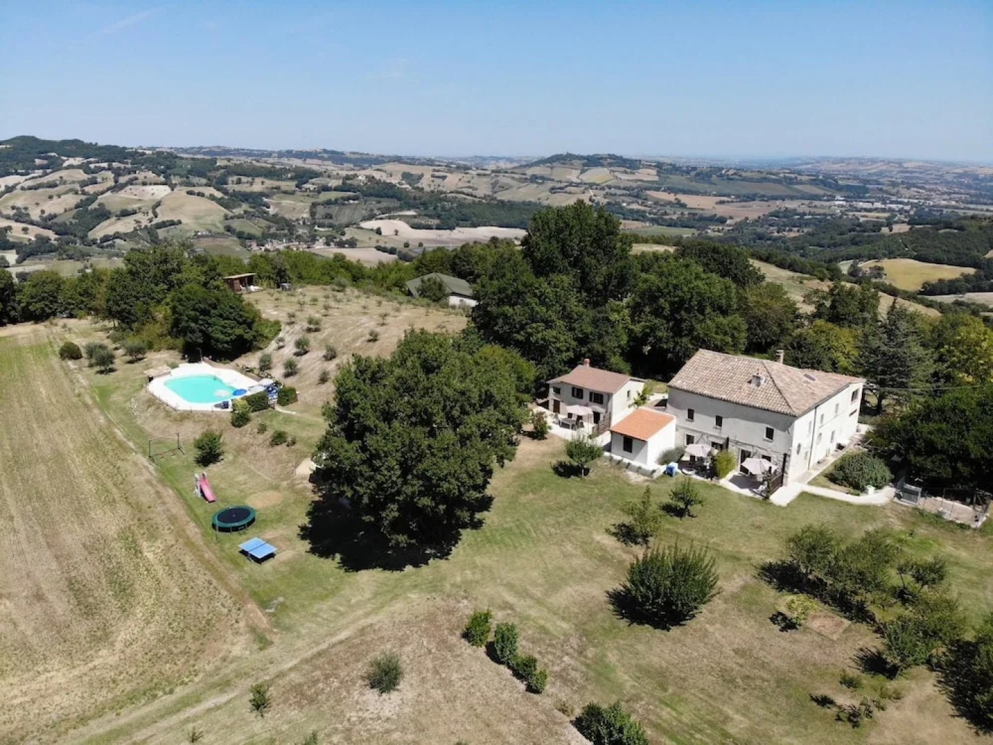 Studio in Montesecco, With Wonderful sea View, Pool Access, Furnished Garden - 40 km From the Beach
