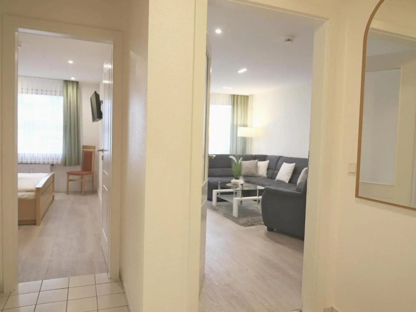 Das geräumige 2-Zimmer-Appartement