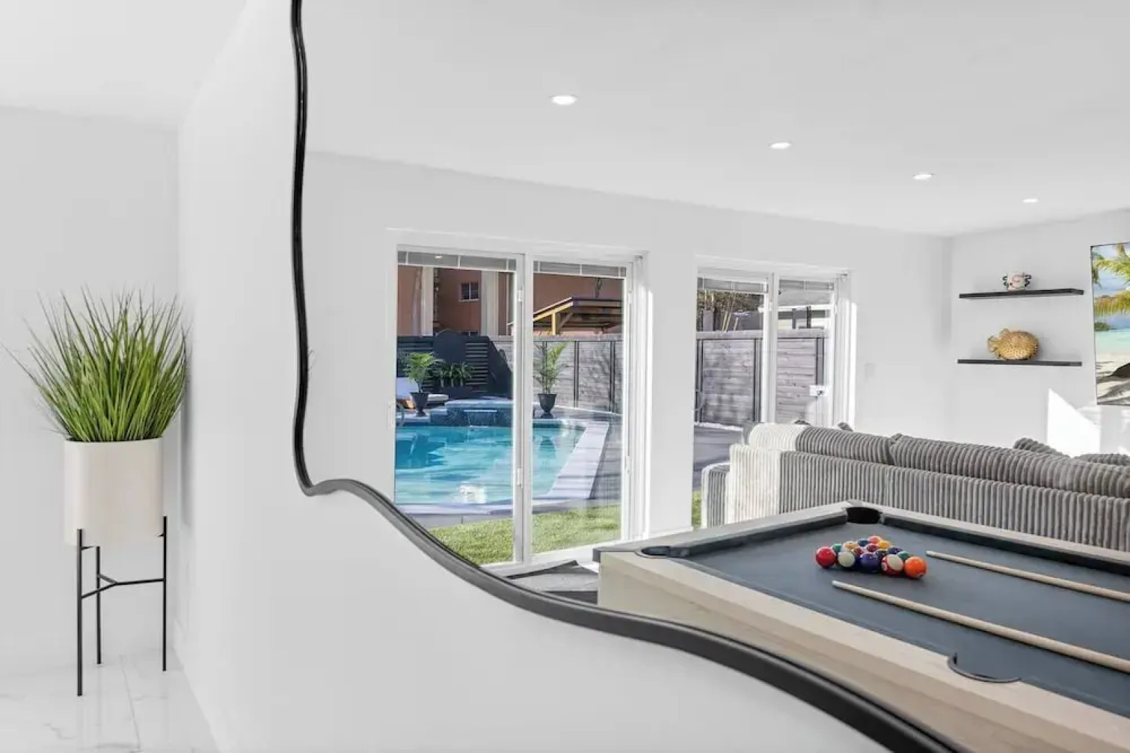 Luxury poolside paradise