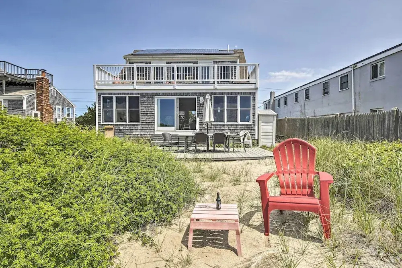 Fireplace + Sunroom! Oceanfront Cape Cod Cottage