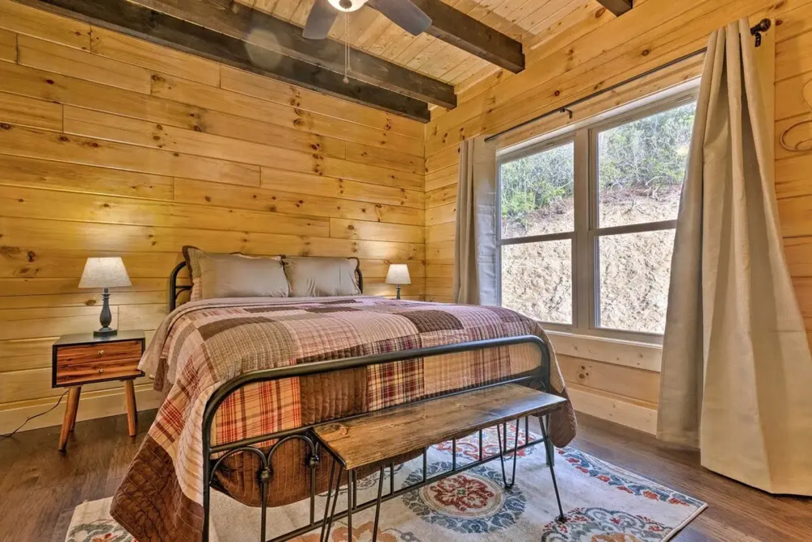 Hilltop Cabin on 5 Acres w/ Hot Tub & Waterfall!