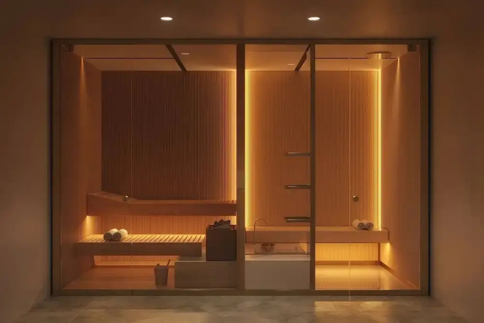 Brightwater by Rove Sauna Pool Outdoor Spaces