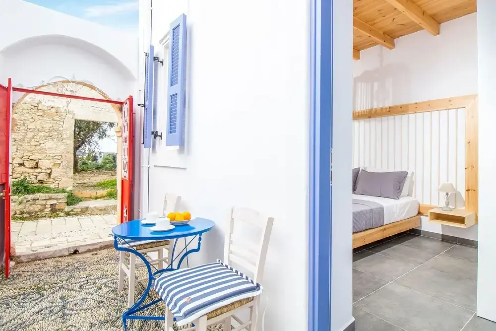 The Red Door in Koskinou