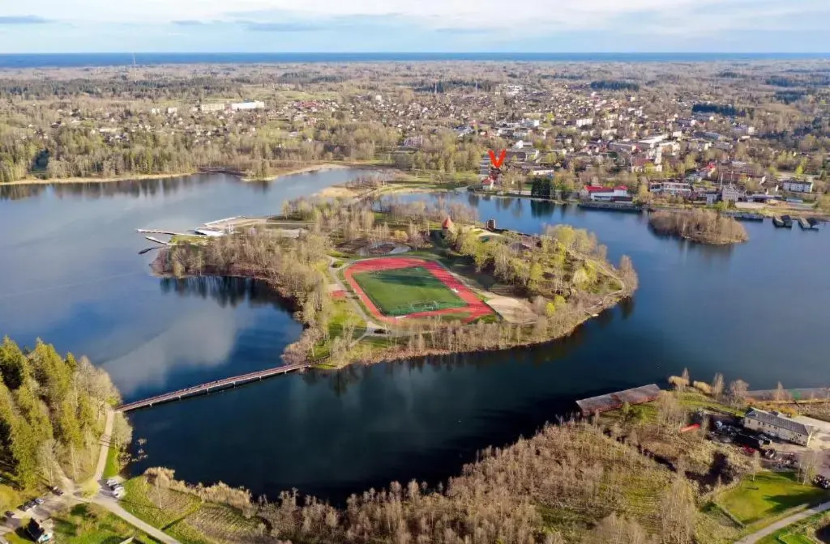 Lake Aluksne studio apartment