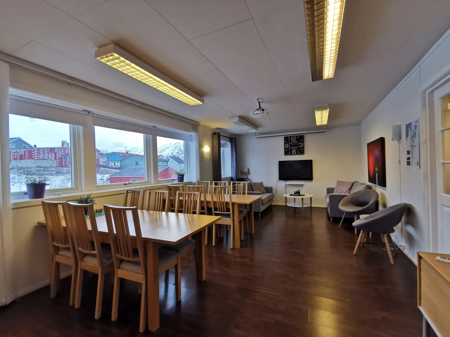 Midnattsol rom og hytter